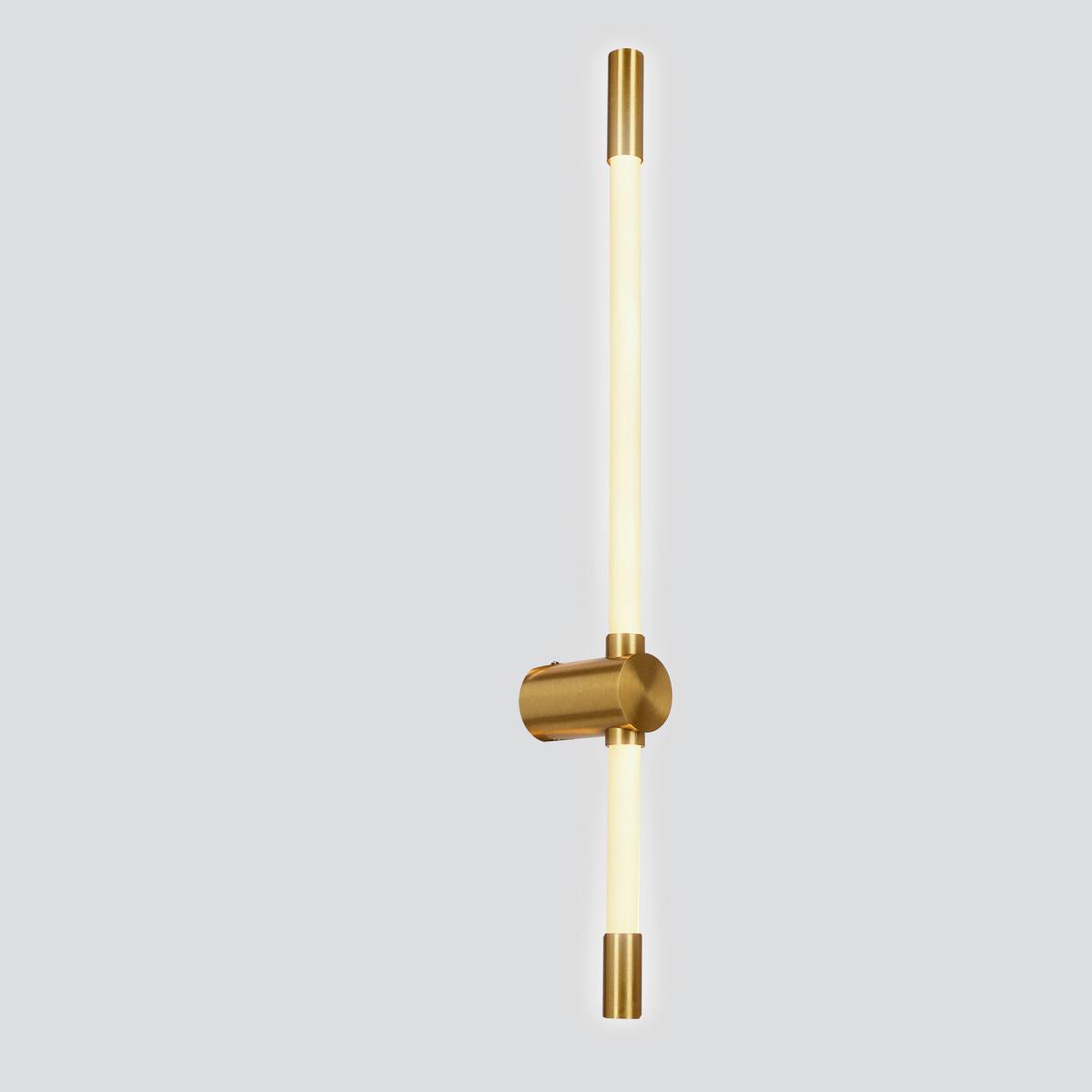 Led-wandleuchte 21-35721 Batuta 2 - Messingfarben/Weiß, KONVENTIONELL, Kunststoff/Metall (60.5/9/5cm)