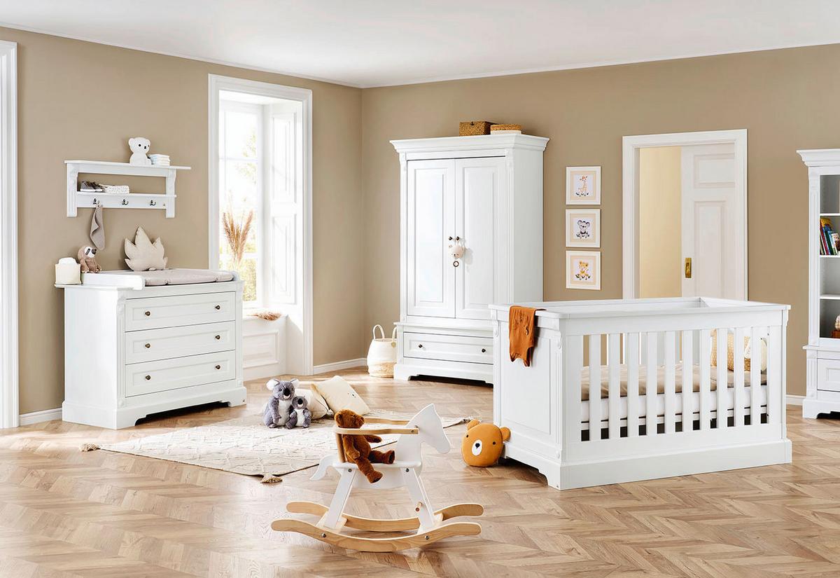Babyzimmer 103467b Emilia - Weiß, Trend, Holzwerkstoff - Pinolino