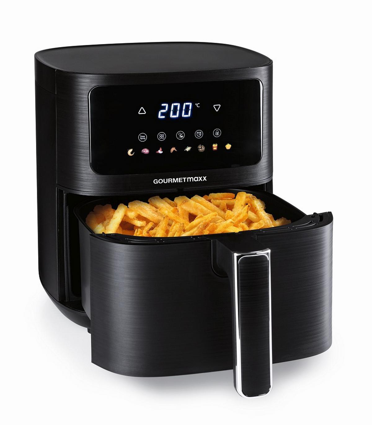 Heißluftfritteuse, Digital 16394 GOURMETMAXX HEIßLUFT-FR - Schwarz, Basics, Kunststoff (36/26/29,5cm) - GOURMETMAXX