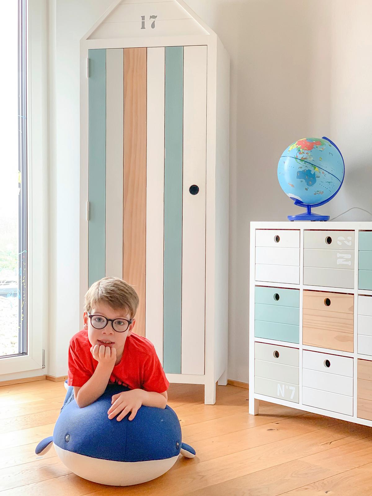 Schwimmtier Wal Blau, L/B/H: 50x104x30cm - Blau, KONVENTIONELL, Textil (50/104/30cm)