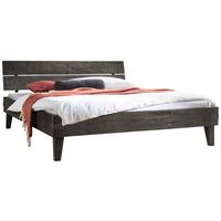 Bett Aloa, Grau 160x200 Cm - Grau/Akaziefarben, MODERN, Holz (160/200cm) - Hasena