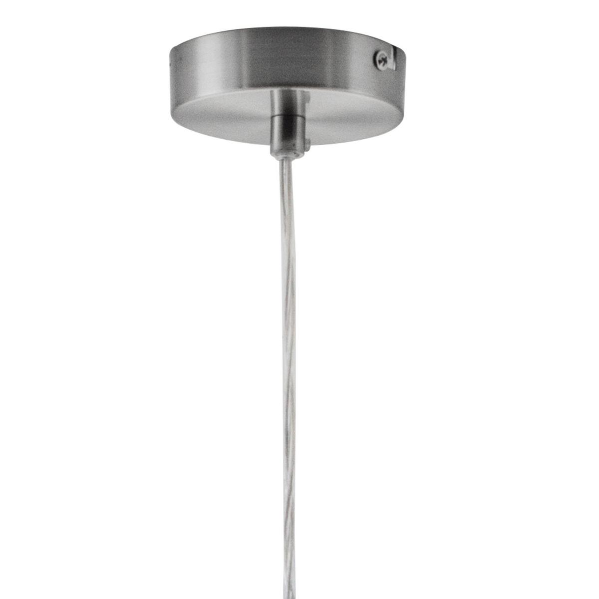 Hängeleuchte 30620123x Paso - Nickelfarben, Design, Glas/Metall (22/150cm) - Globo