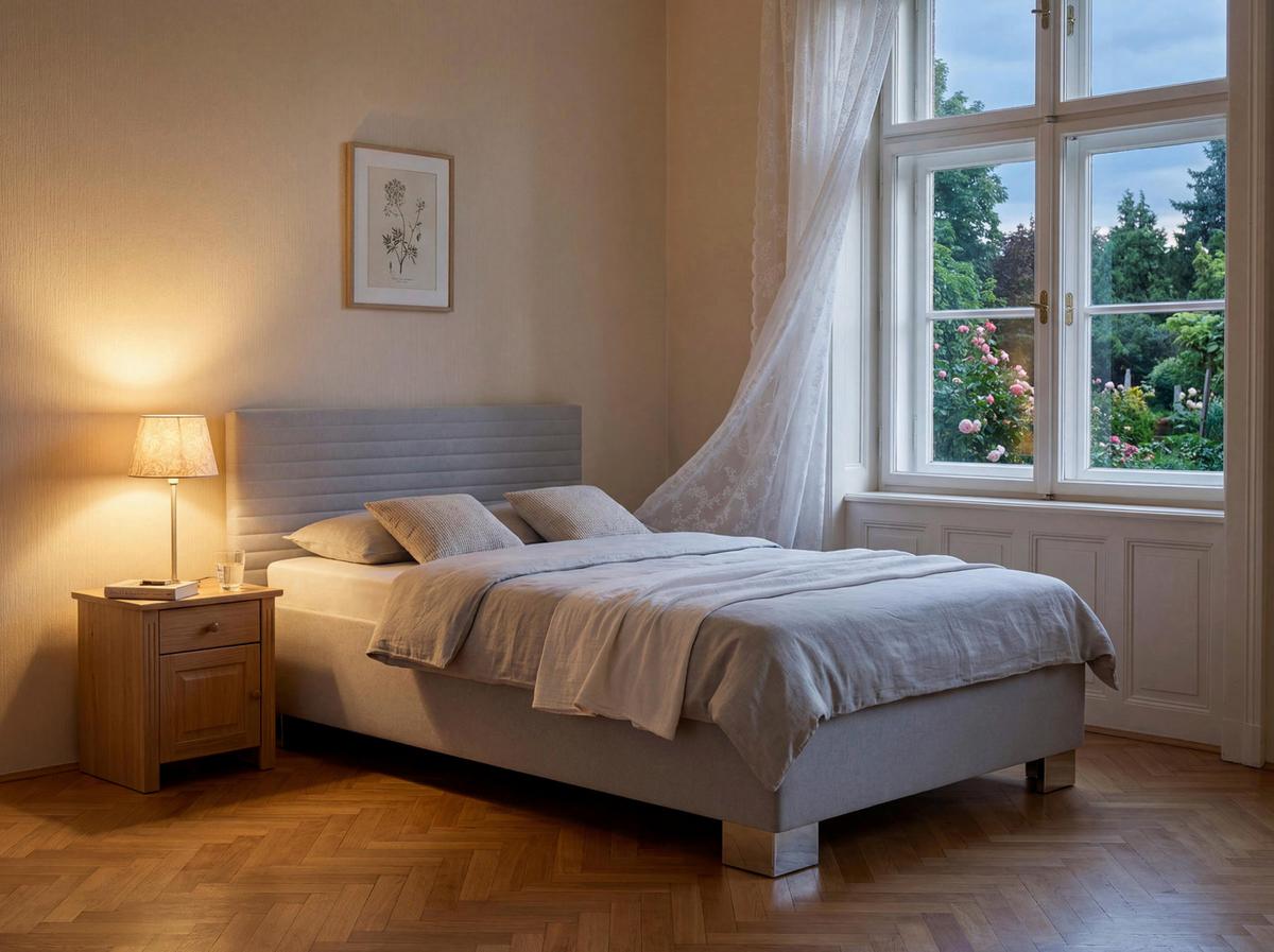 Čalouněná postel COMO 2 140x200 cm, světle šedá - barvy stříbra/světle šedá, Konvenční, dřevo/textil (140/200cm)