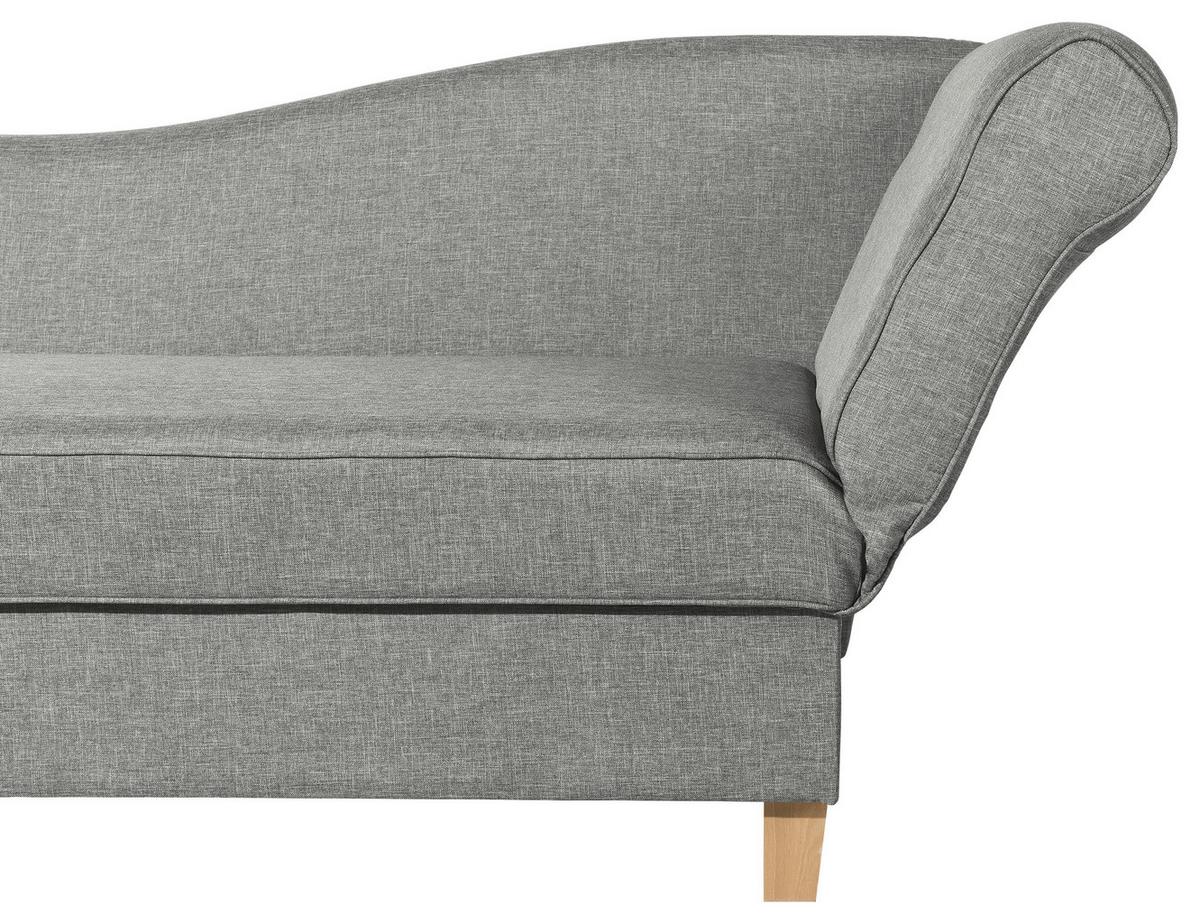 Recamiere Selma Hellgrau Recht S mit Bettksten+schlaffunktion - Buchefarben/Hellgrau, Design, Textil (190/88/82cm) - Max Winzer