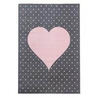 Dětský koberec SRDCE 200x290cm - pink, Trend, textil (200/290cm) - Ben'n'jen