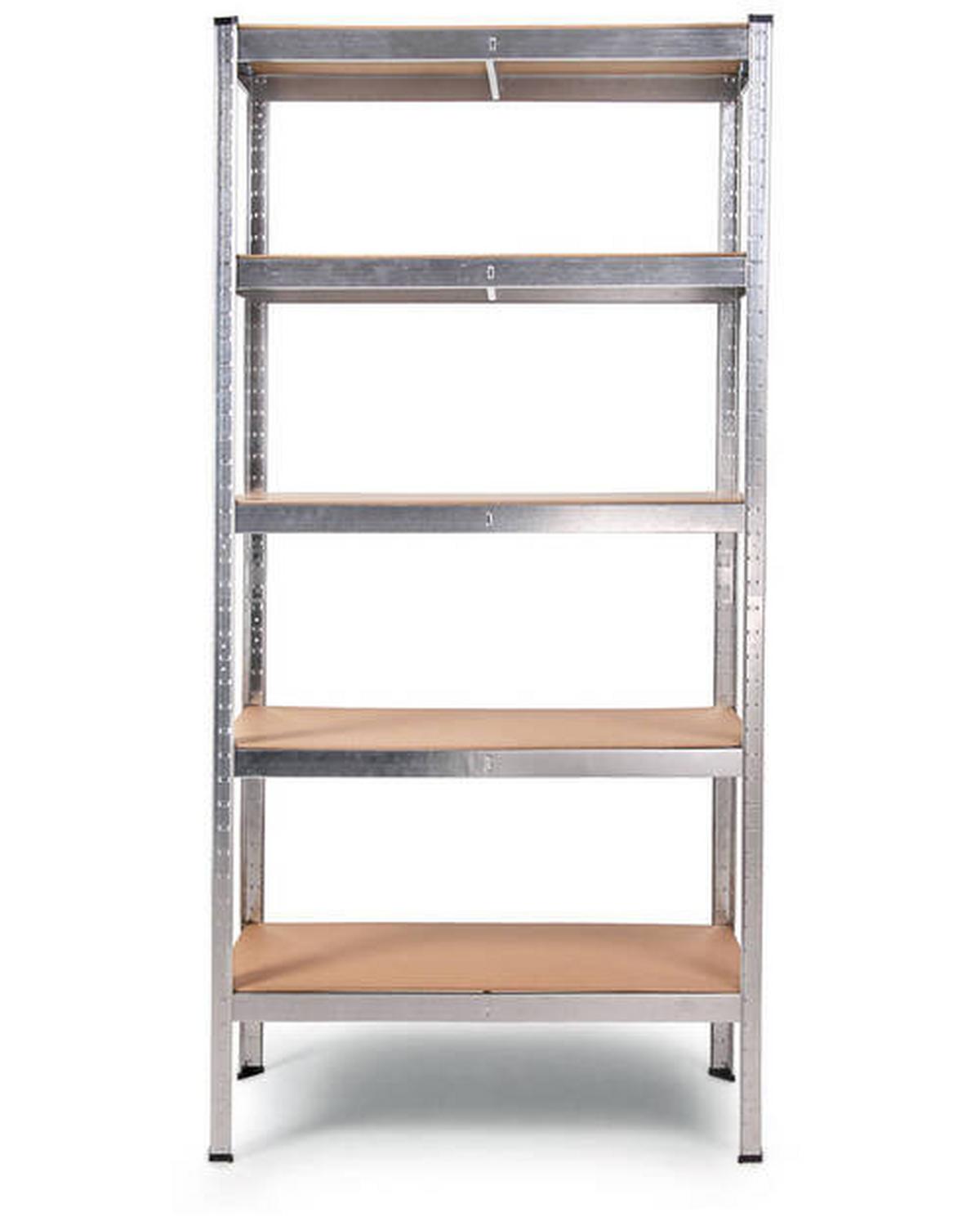 Regalsystem Silberfarben B: 90 cm höhenverstellbar - Silberfarben, Basics, Metall (90/180/40cm)