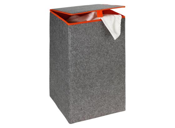 Wäschetonne Filz Orange - Orange/Grau, MODERN, Textil (32/54/32cm) Wäschetonne Filz Orange - Orange/Grau, MODERN, Textil (32/54/32cm)