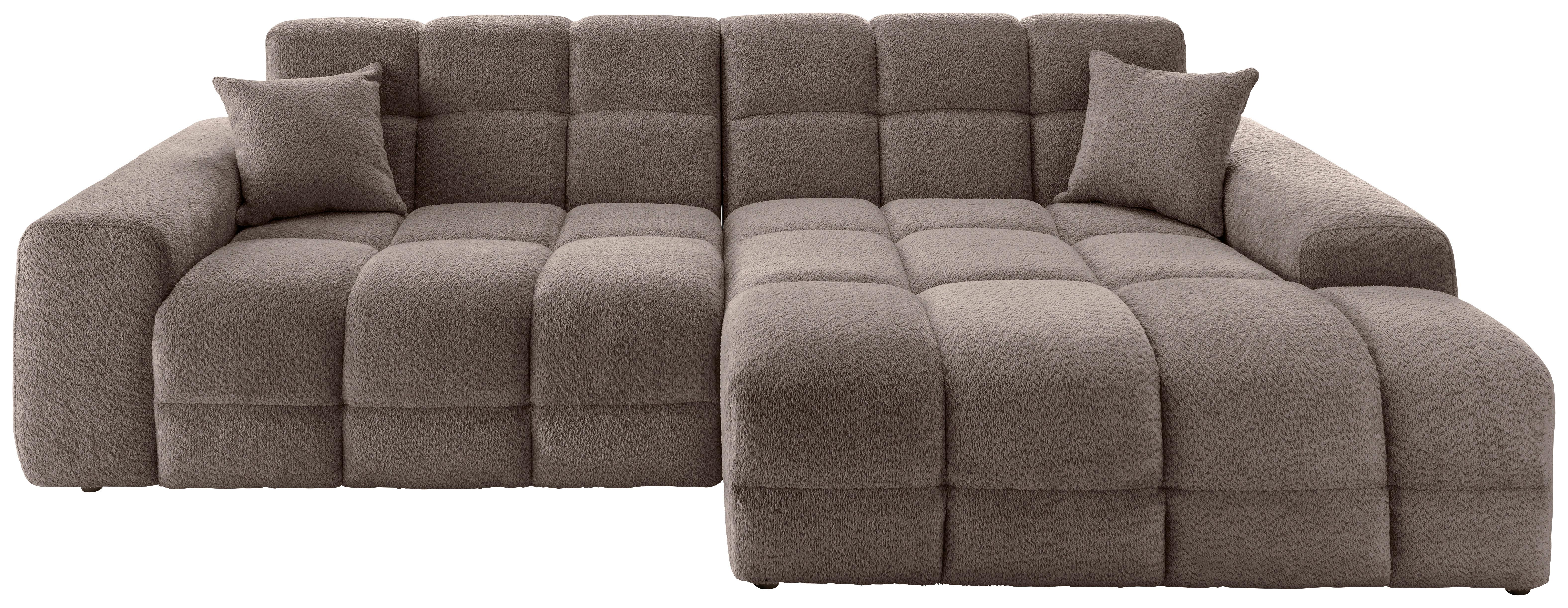 Ecksofa Bosco, Taupe S: 301x152 cm - Taupe/Schwarz, MODERN, Textil (301/152cm) - Livetastic