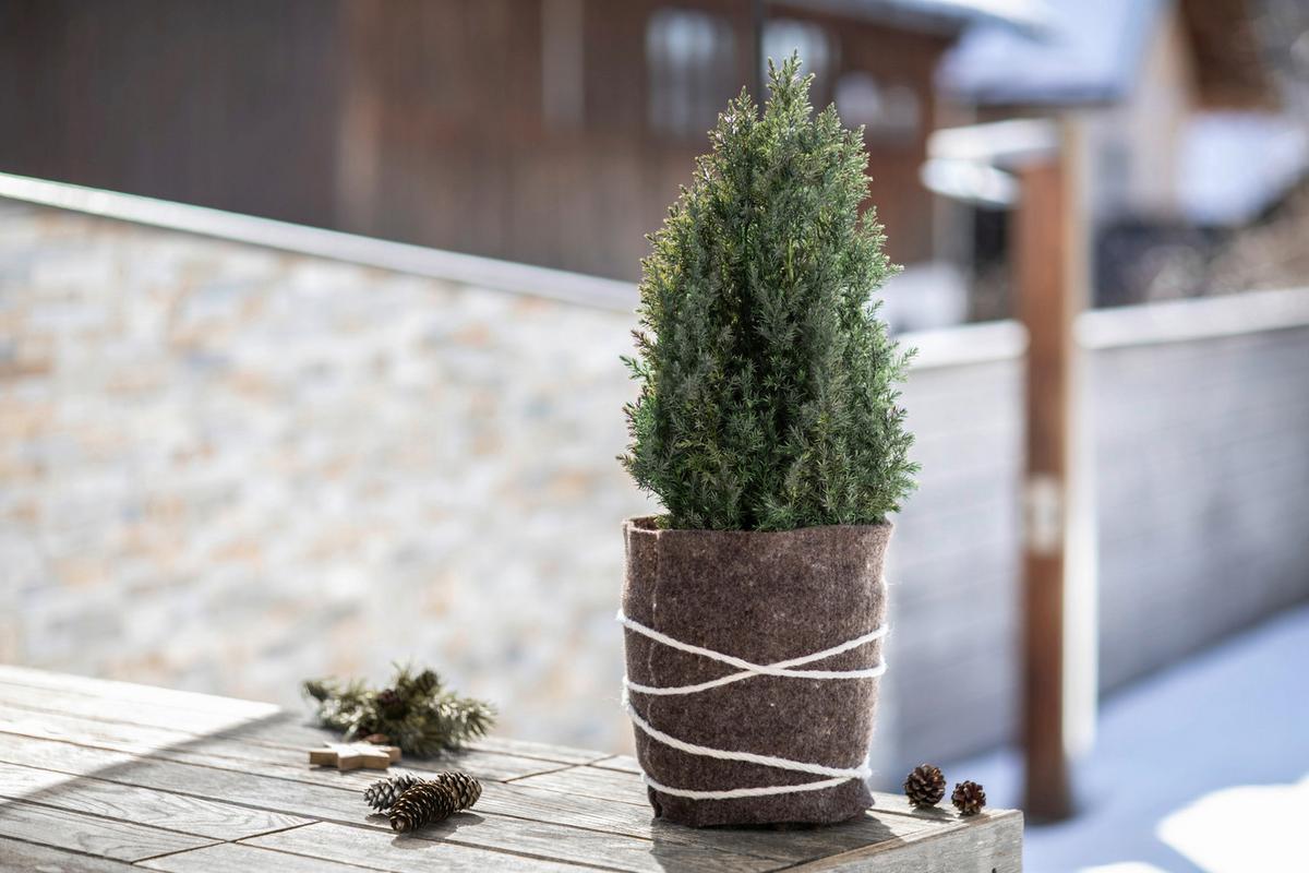 Schafwoll-Filzmatte, 60x120 cm Witterungsbeständig - Grau, Basics, Textil (60/120cm) - Windhager