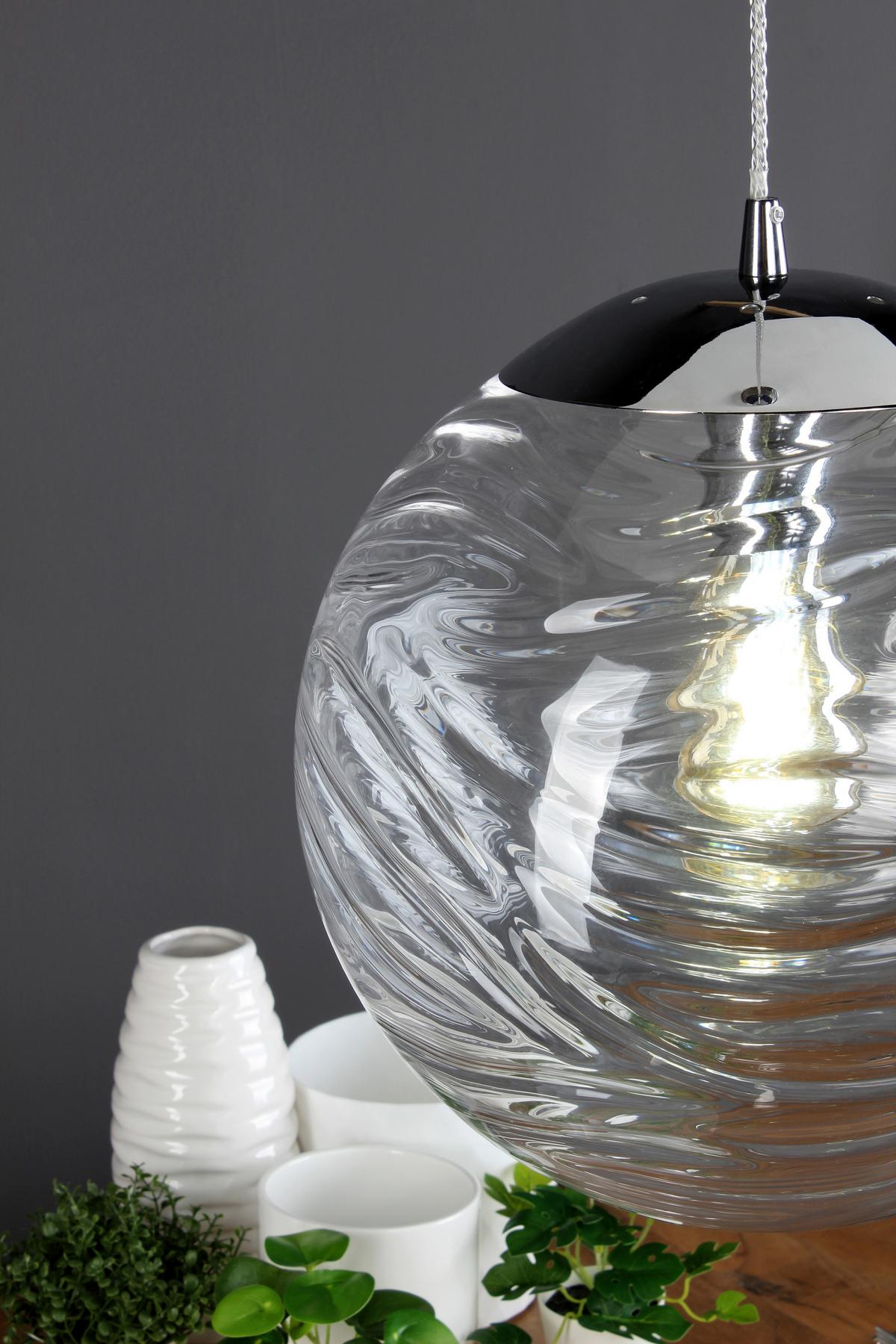 Hängeleuchte I-Nereide-G-S1 Tr - Transparent, KONVENTIONELL, Glas (33/33,4cm)