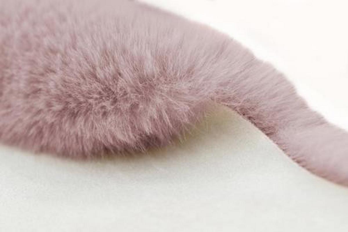 Kunstfell Rabbit Rosa 60x90 cm Textil - Rosa, Trend, Textil (60/90cm) - Kayoom
