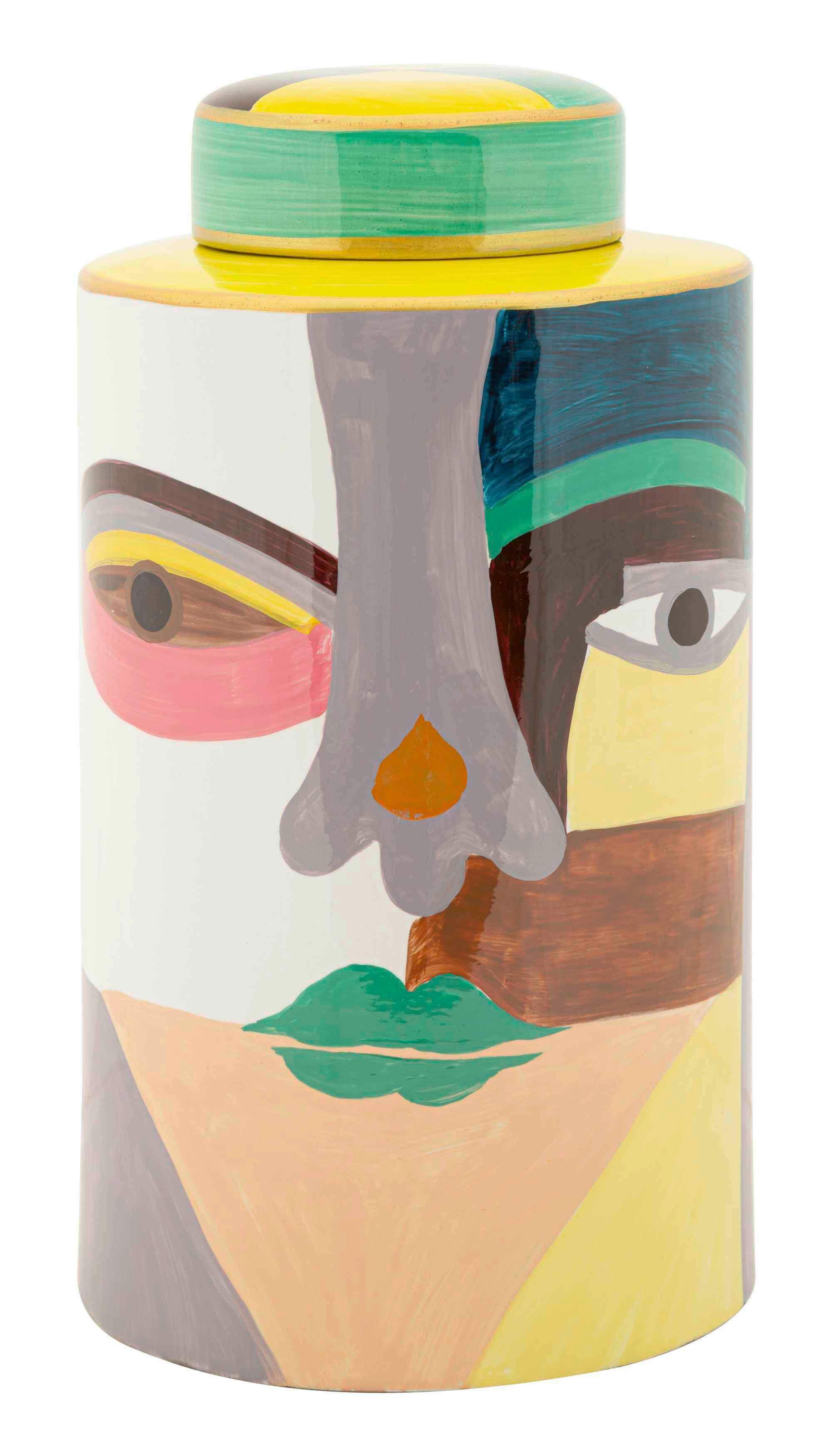 Vase Pot Piccassy Color Top Multicolor B: 19 cm