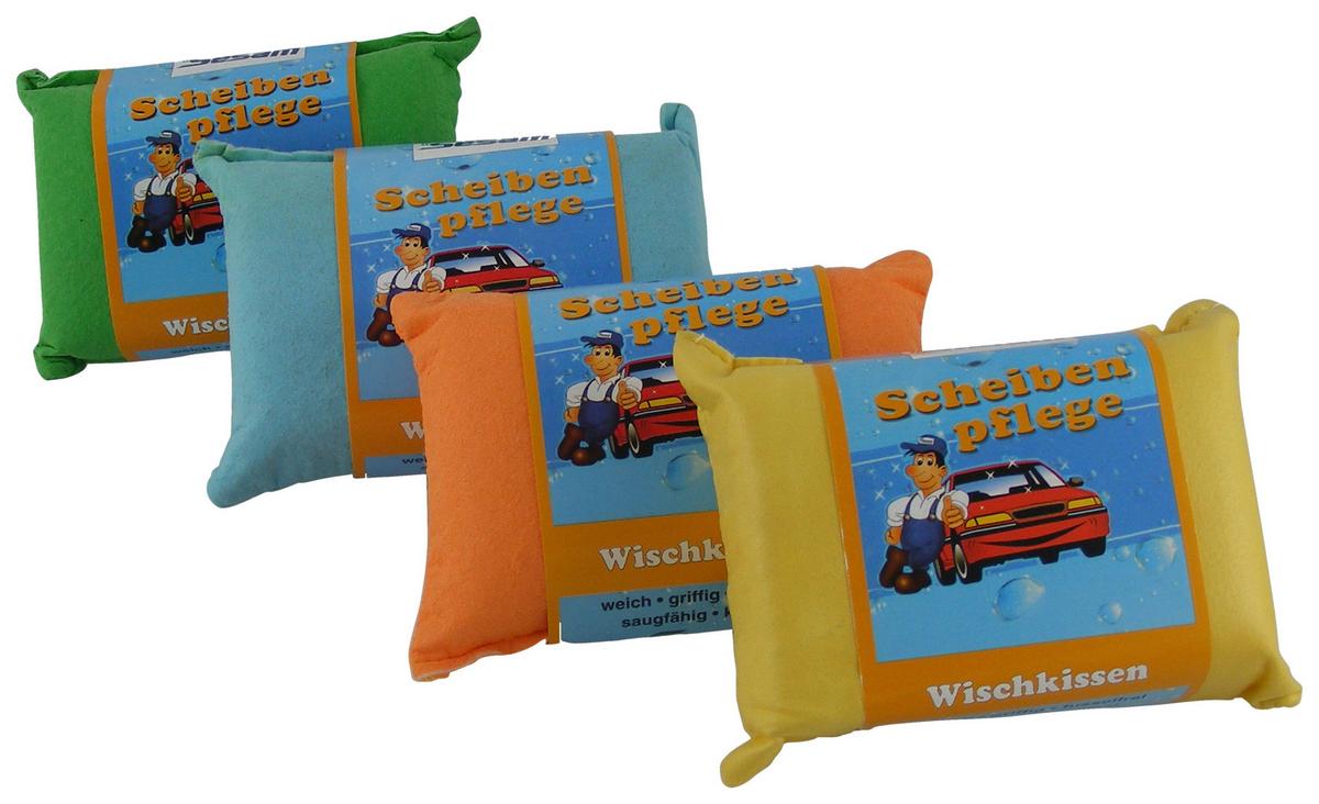 Autoschwamm 8x12x4 cm Beige, Beidseitig Verwendbar - Beige, MODERN, Textil (8/12/4cm)