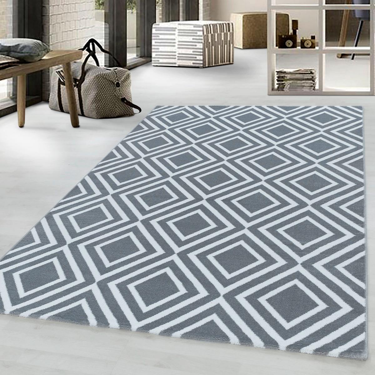 Teppich Läufer Grau Costa 80x250 cm - Grau, Design, Textil (80/250cm)