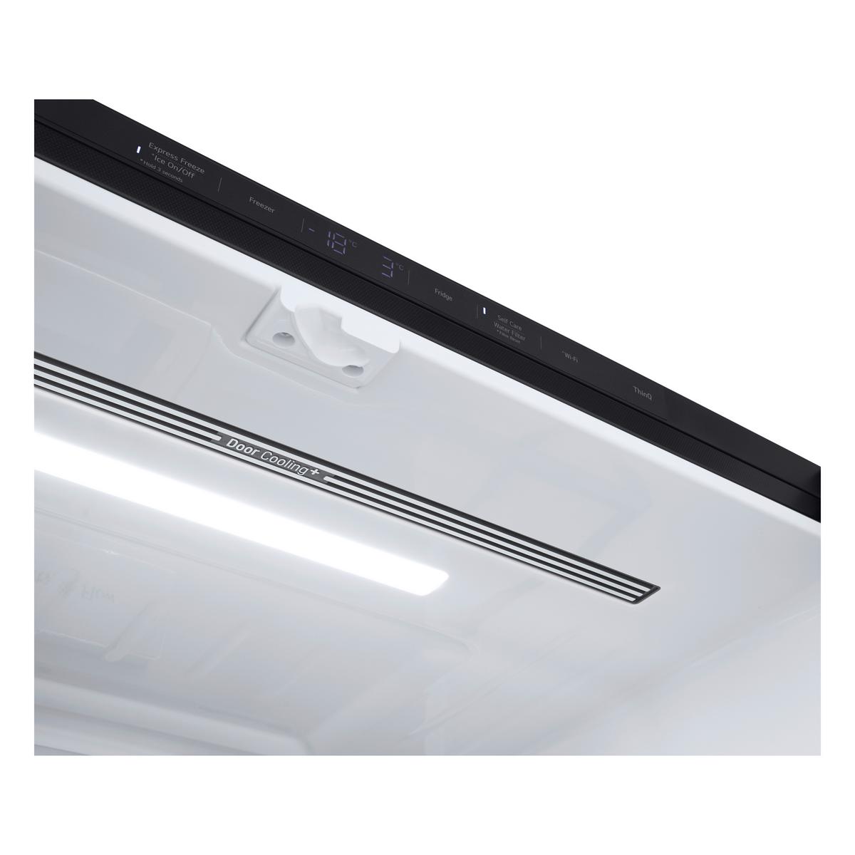 Side-By-Side Gmg960evje - Schwarz, Basics, Glas/Kunststoff (91,4/179,2/72,9cm) - LG