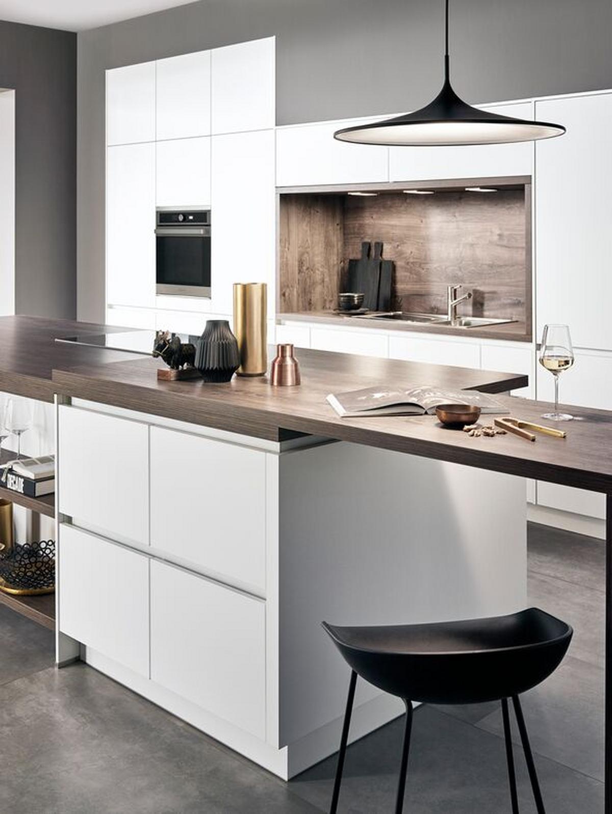 Einbauküche Ip3150 Frei Planbar Modernes Design - Eichefarben/Weiß, MODERN, Holzwerkstoff - Impuls
