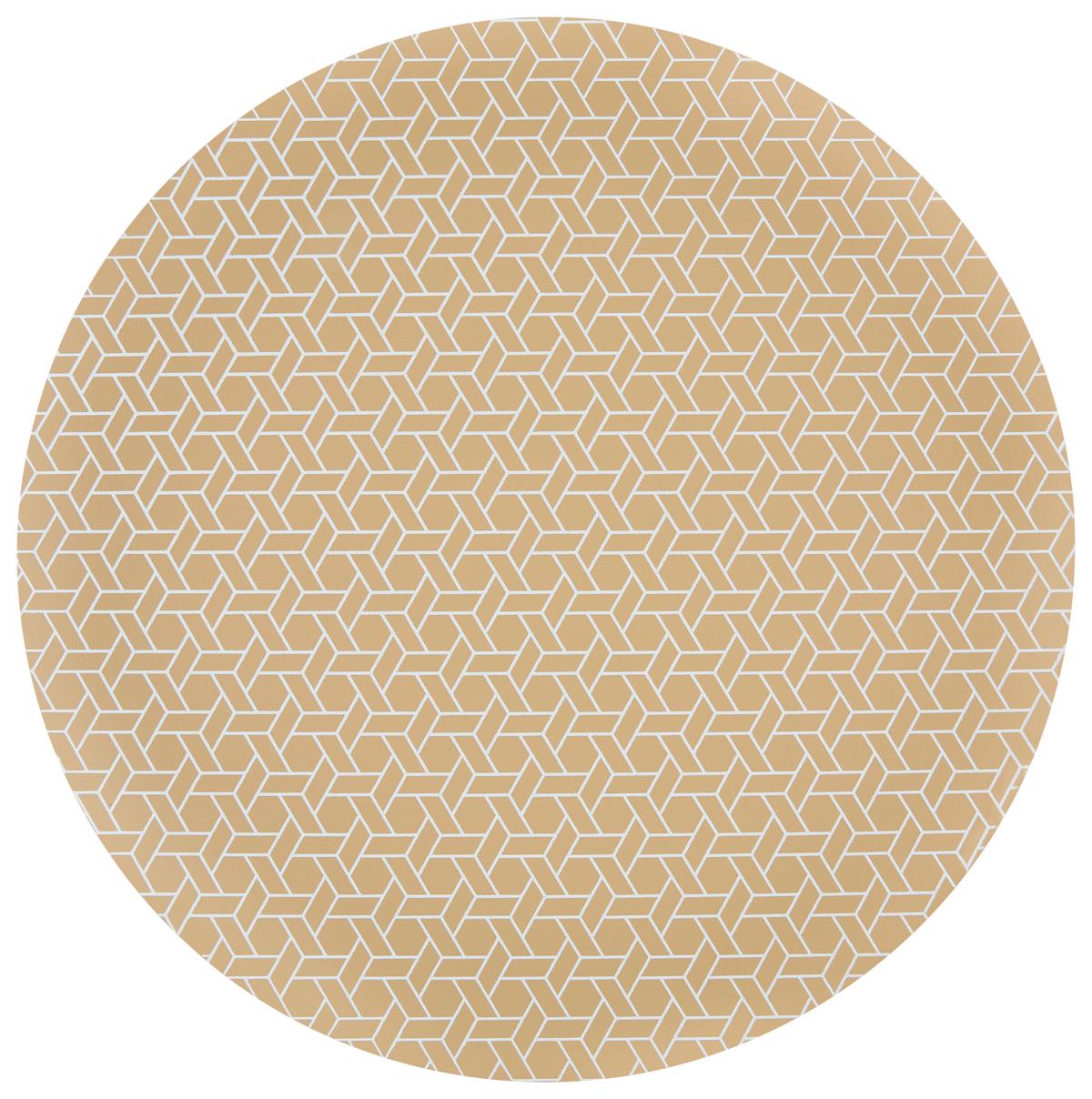 Tischset Henja - Beige/Weiß, MODERN, Kunststoff (38cm) - Luca Bessoni