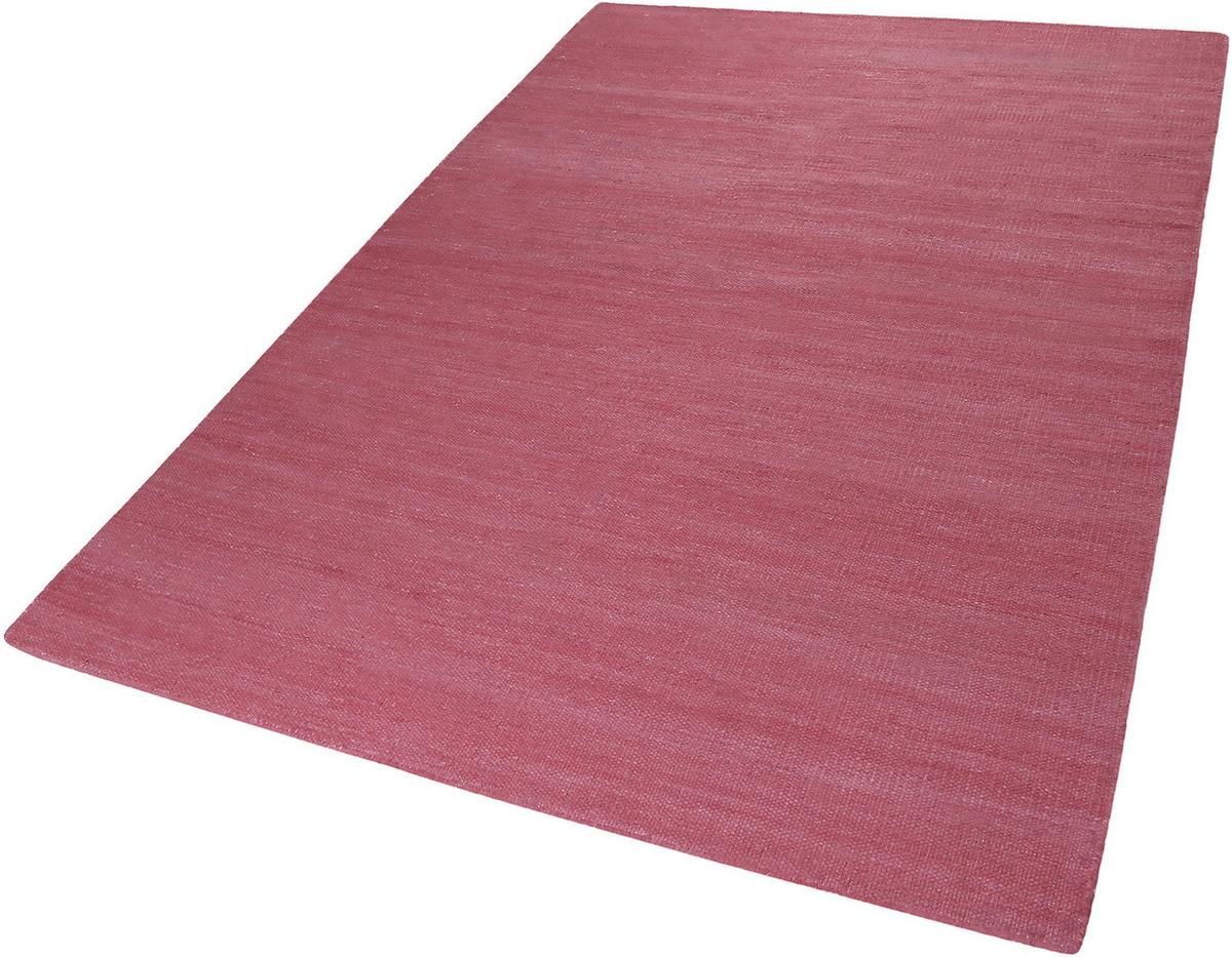 Handwebteppich Rosa Baumwolle Rainbow Kelim 160x230 cm - Dunkelrosa, KONVENTIONELL, Textil (160/230cm) - Esprit
