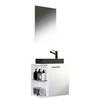 Gästebad Hausa Bl - Schwarz/Weiß, MODERN, Glas/Keramik (52cm) - MID.YOU