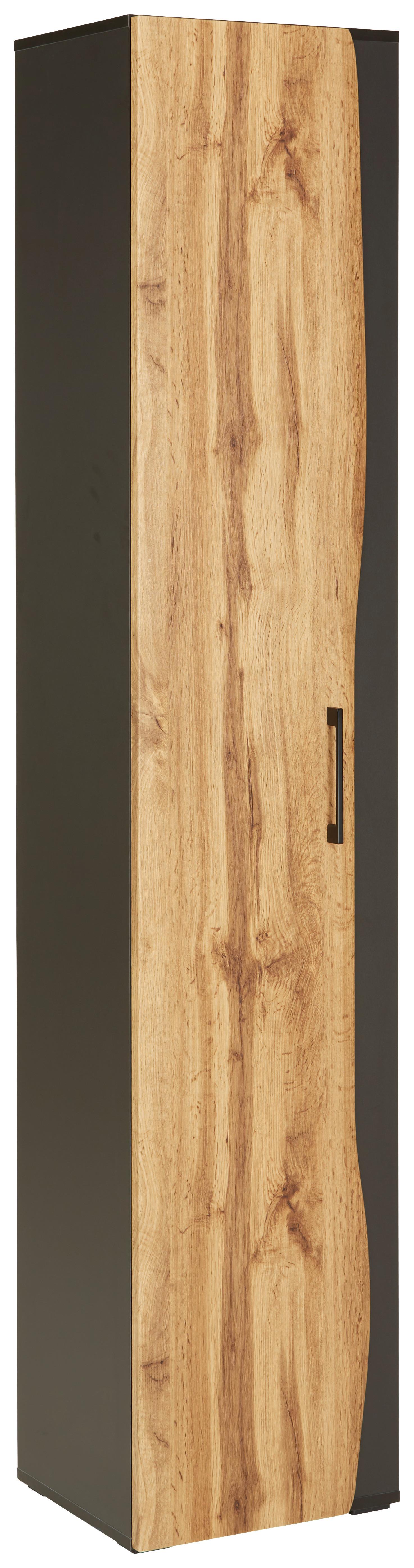 Vysoká skříňka TIMBER -EXKLUSIV- - Moderní, kov/kompozitní dřevo (40/194/35cm) - Premium Living