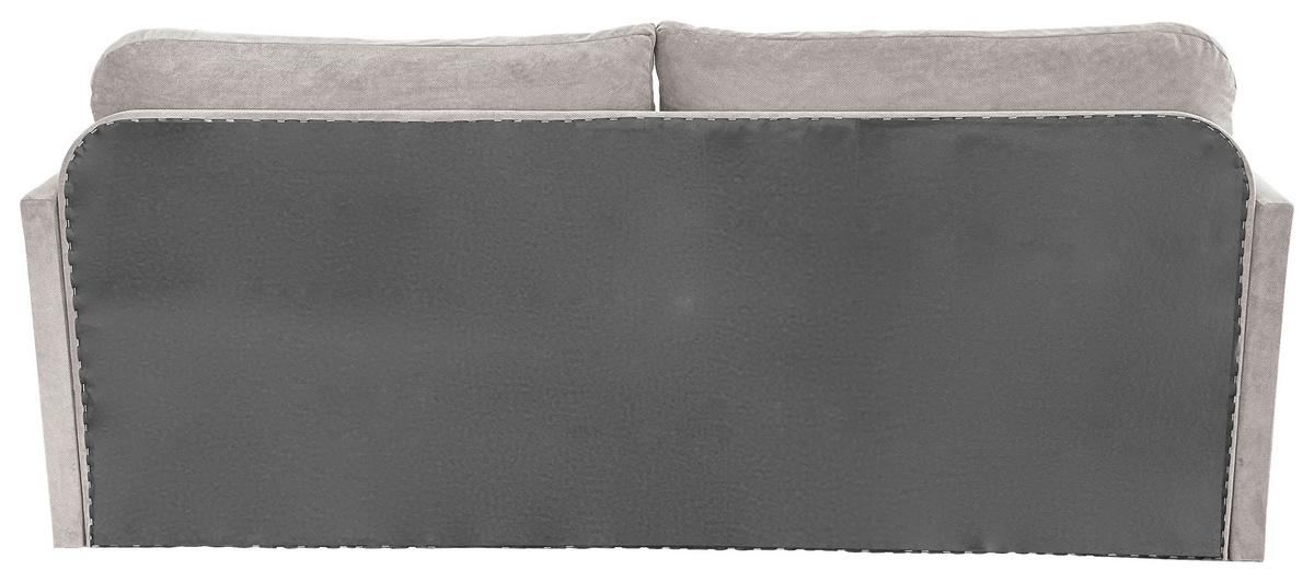 Schlafsofa Mit Bettkasten Milan Taupe B: 203 Cm - Taupe/Schwarz, Design, Textil (203/77/86cm) - MID.YOU