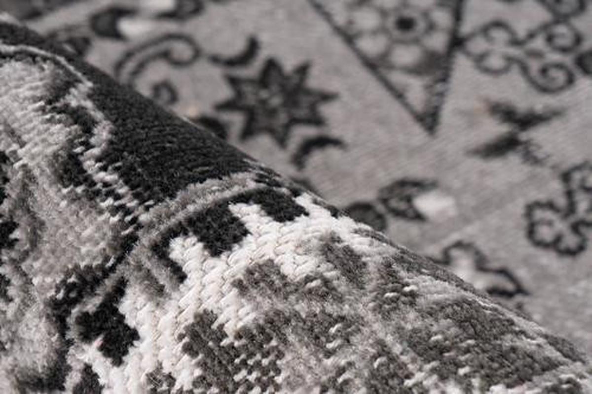 Webteppich Grau Ariya 160x230 cm - Grau, Trend, Textil (160/230cm) - Kayoom