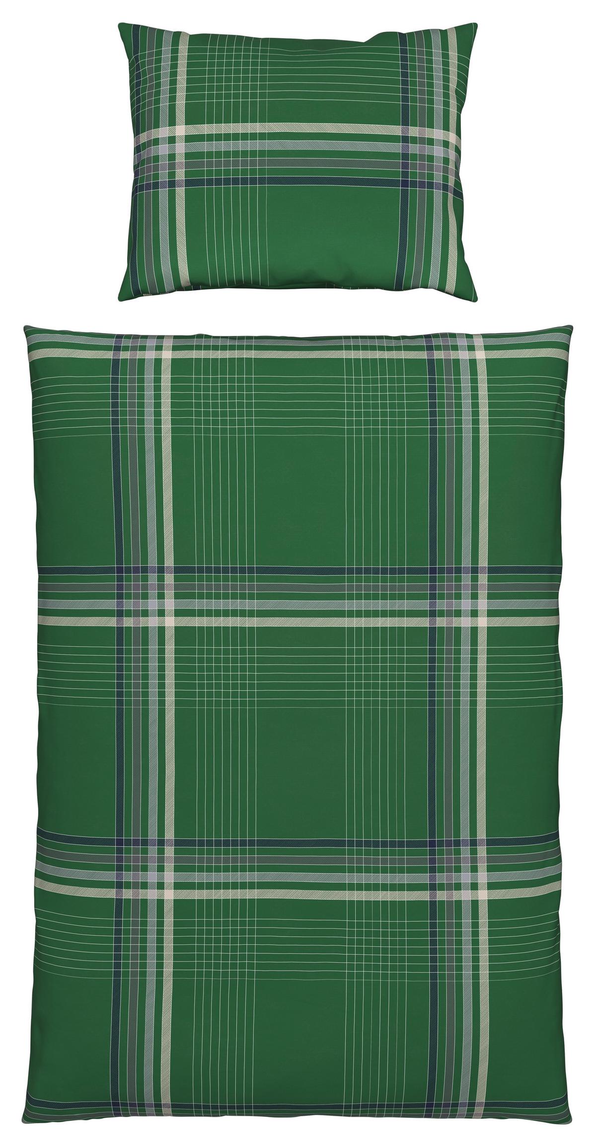 Ágyneműhuzat-garnitúra Sanella - sötétzöld, Modern, textil (140/200cm) - Luca Bessoni