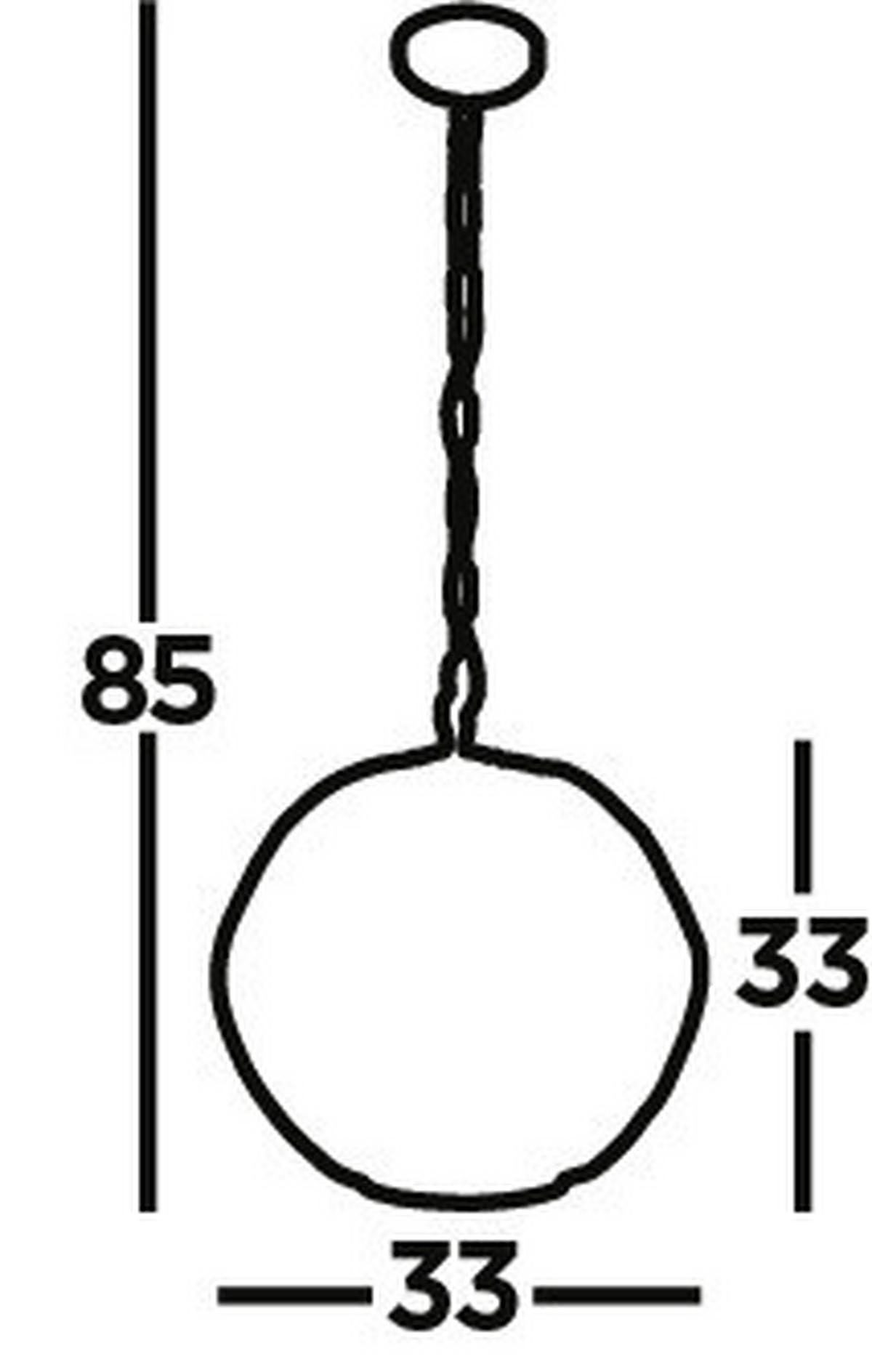 Hängeleuchte 4511-1bk - Goldfarben/Schwarz, Design, Metall (31.5/33cm)