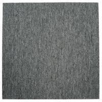 Teppichfliese Hellgrau Sparkle 50x50cm Florhöhe 3,5mm - Hellgrau, Basics, Textil (50/50cm)
