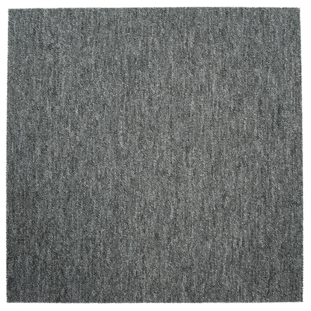 Teppichfliese Hellgrau Sparkle 50x50cm Florhöhe 3,5mm - Hellgrau, Basics, Textil (50/50cm)