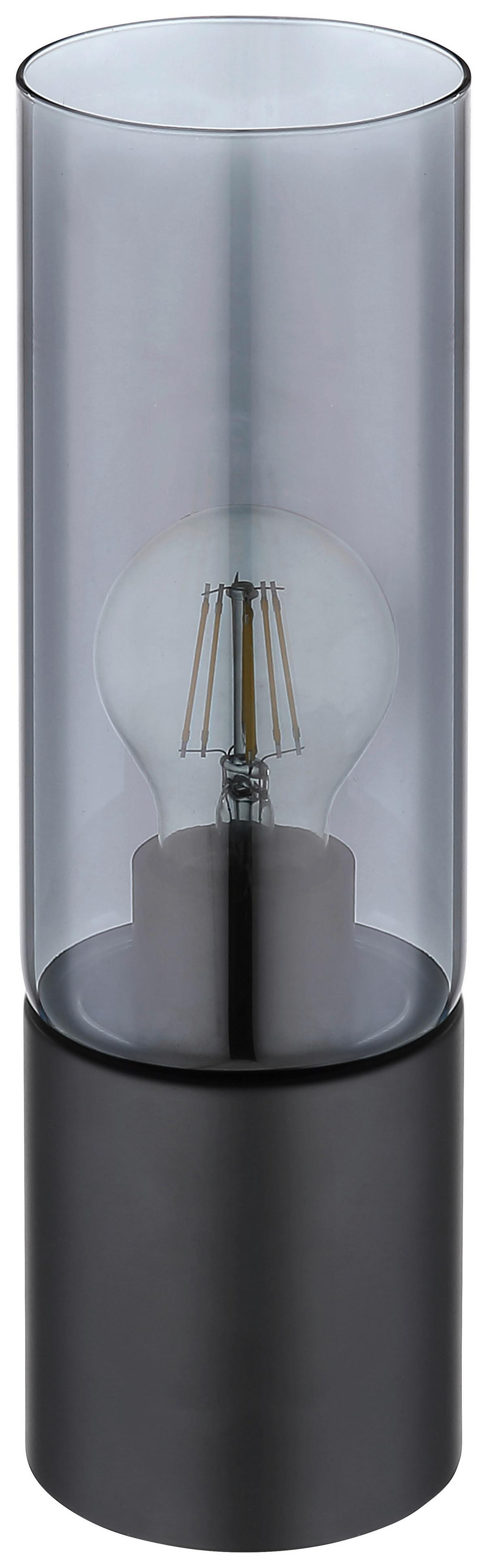 Asztali Lámpa Adelina - fekete, Modern, üveg/fém (9/30cm) - James Wood