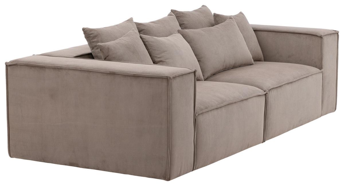 2-Sitzer-Sofa Gillholmen - Braun, Design, Holz/Kunststoff (232/80/116cm) - Livetastic