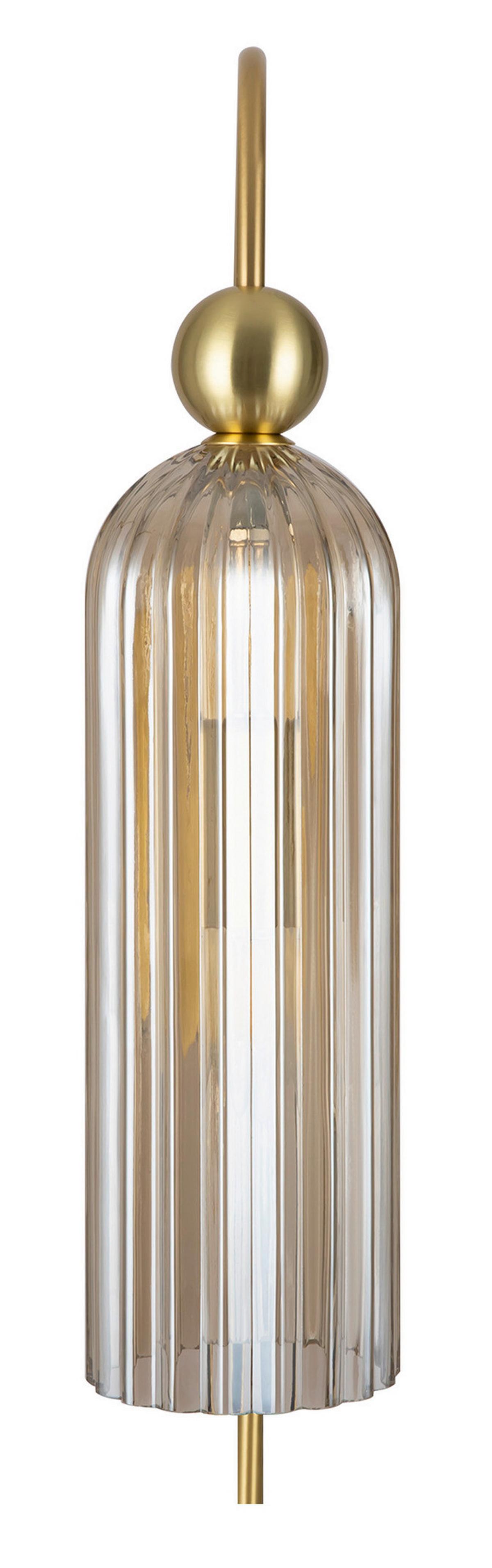 Wandleuchte Antic - Cognac/Goldfarben, Trend, Glas/Metall (10/53.5/26.5cm) - MAYTONI