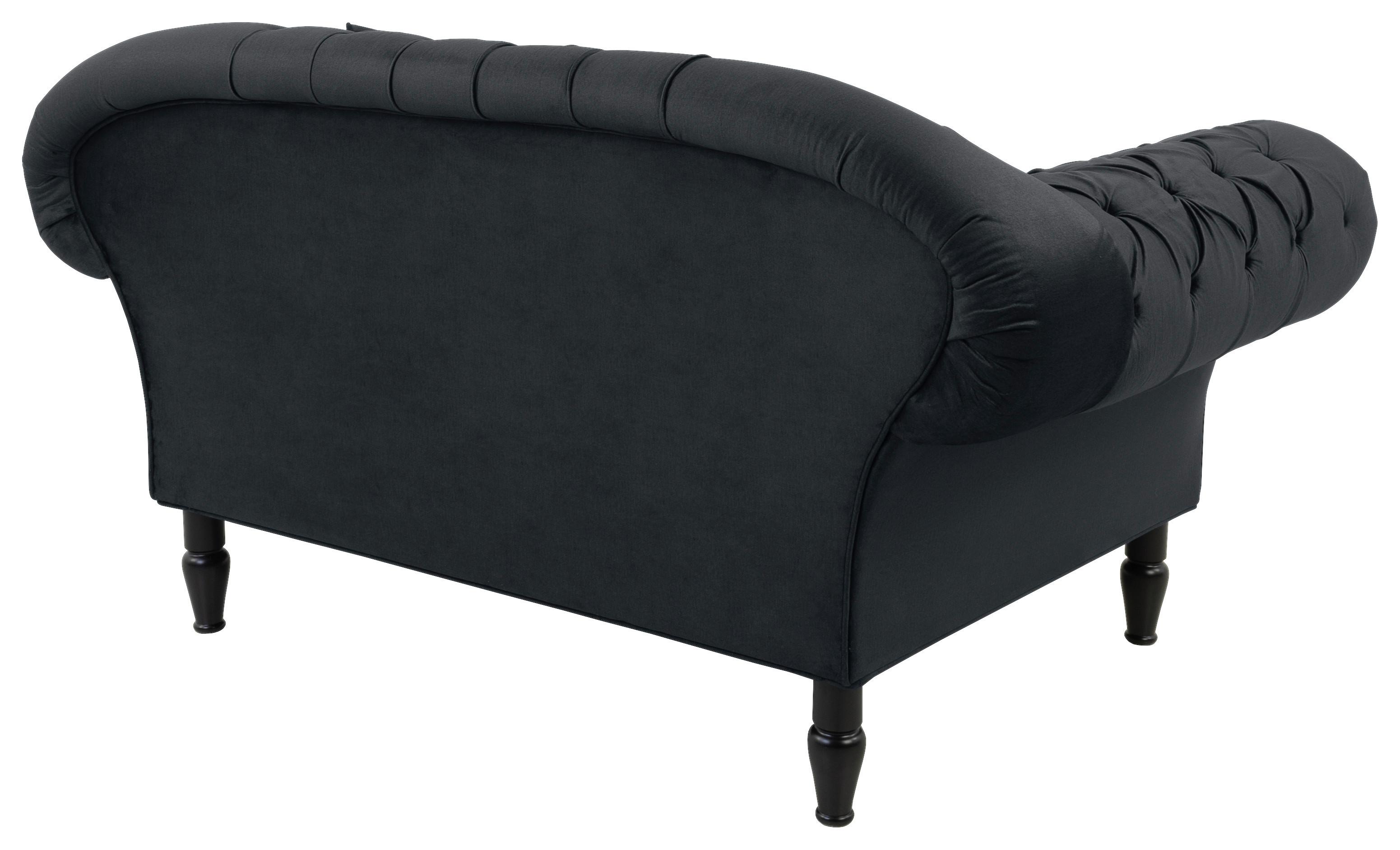XXL-Sessel Cupido - Anthrazit/Schwarz, Design, Textil (180/94/103cm) - MID.YOU