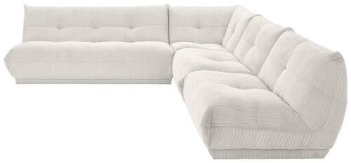 Ecksofa Giselle Weiß S: 285x315 Cm - Weiß, Trend, Textil (285/315cm) - Livetastic