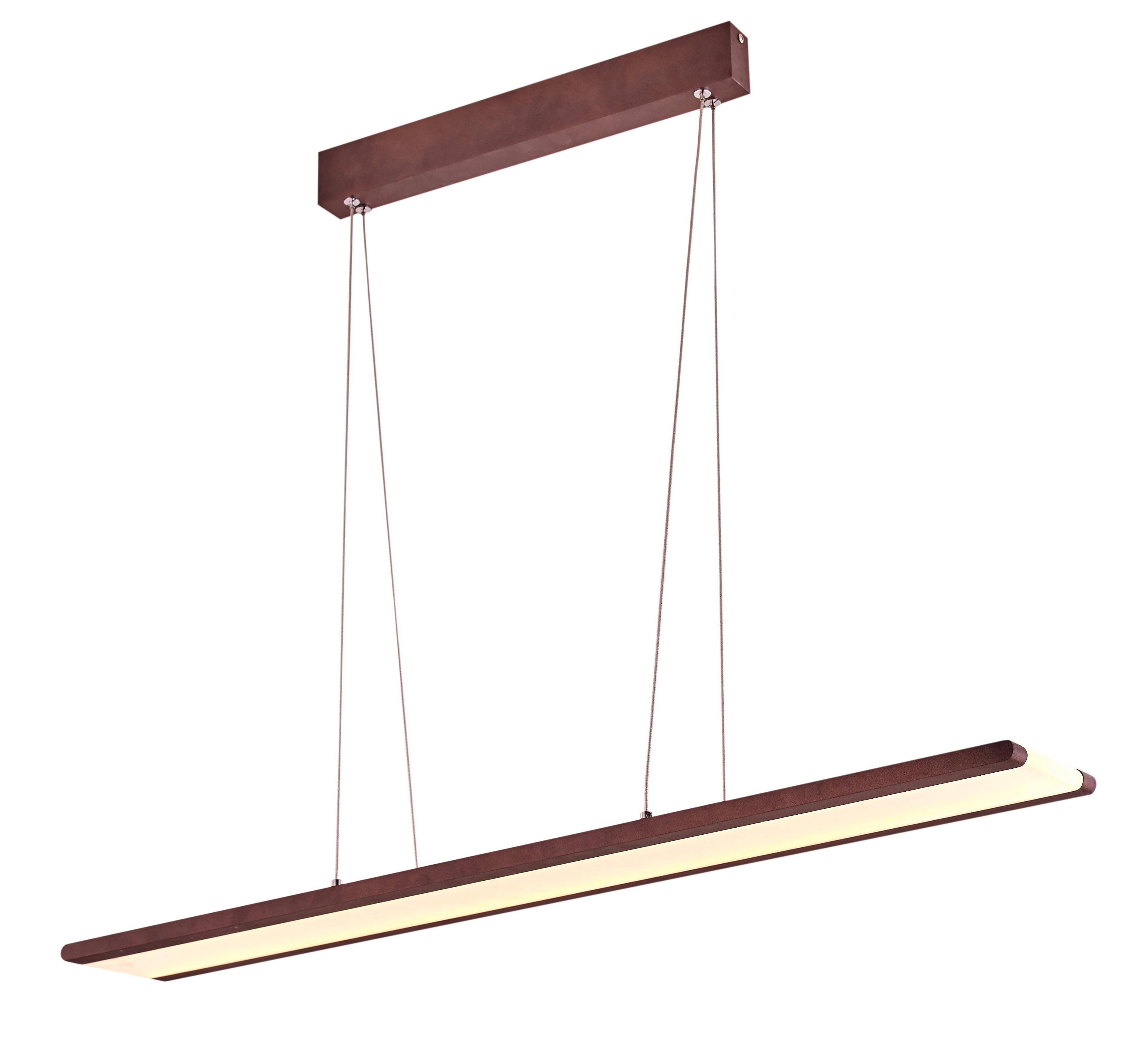 LED-Pendelleuchte A0010-311 Coconut - Hellbraun, Design, Metall (91/10/150cm)