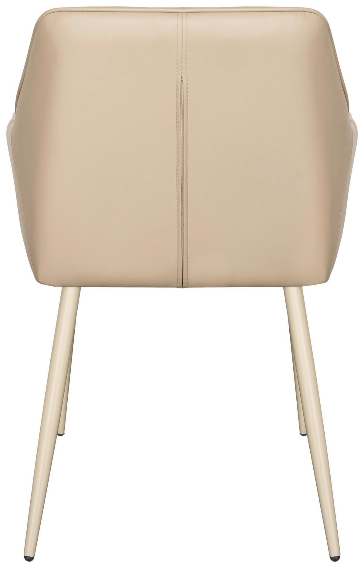 Armlehnstuhl Sevilla Khaki B: 56 cm - Khaki, MODERN, Textil/Metall (56/82/61cm) - Livetastic