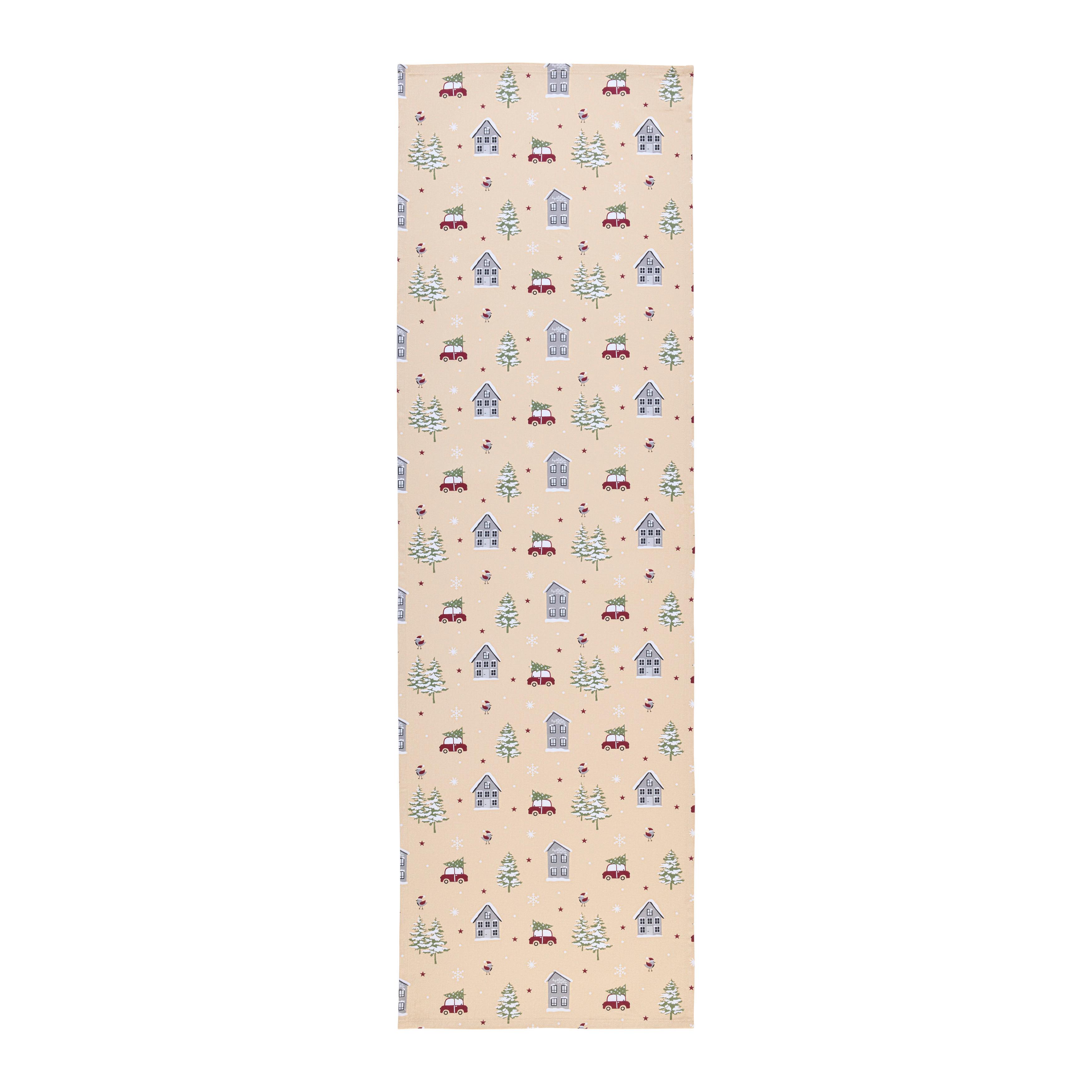 ÚZKY OBRUS HOME - béžová, Konventionell, textil (45/150cm) - Mömax