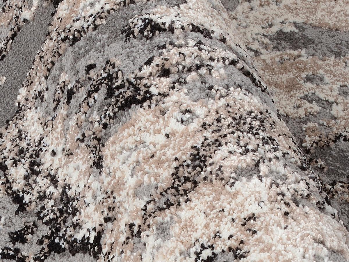 Webteppich Hellgrau Timeline Quantum 140x200 cm - Hellgrau, Design, Textil (140/200cm) - Novel
