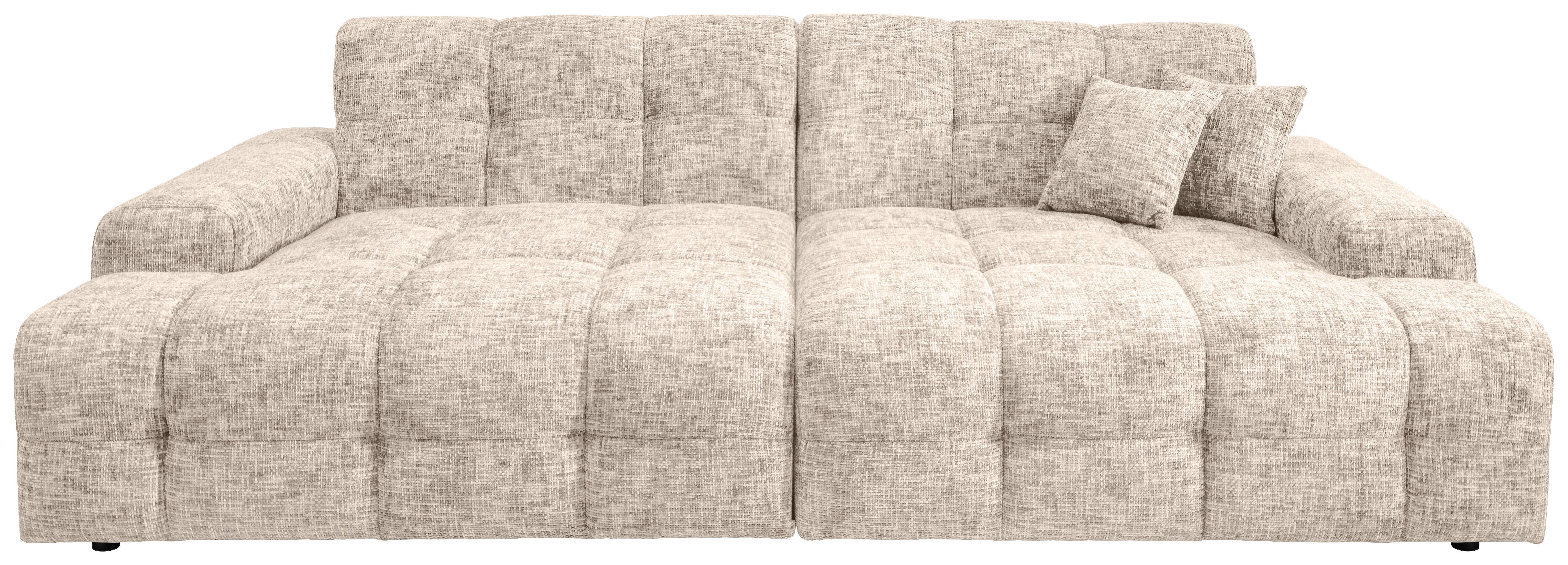 Bigsofa Bosco, Creme B: 304 cm - Creme/Schwarz, MODERN, Textil (304/87/155cm) - Livetastic