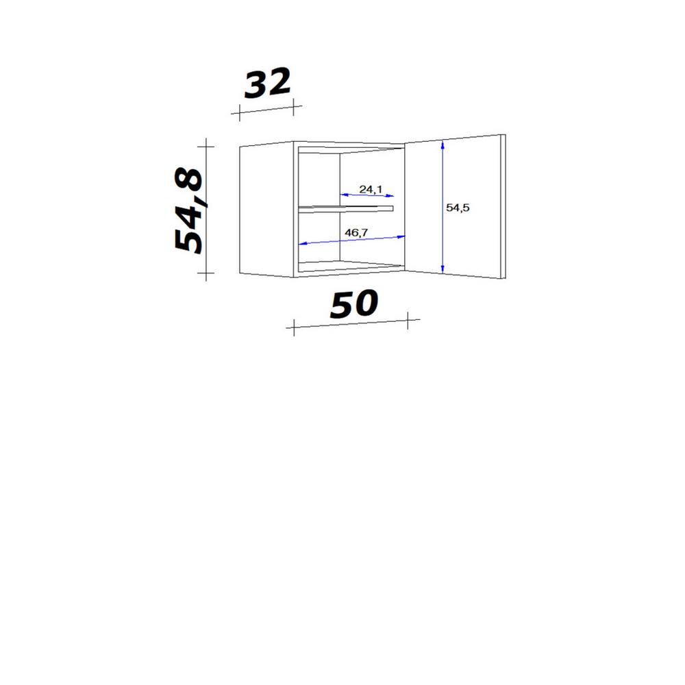 Produktové foto Kuchyňská horní skříňka SHADOW 50cm