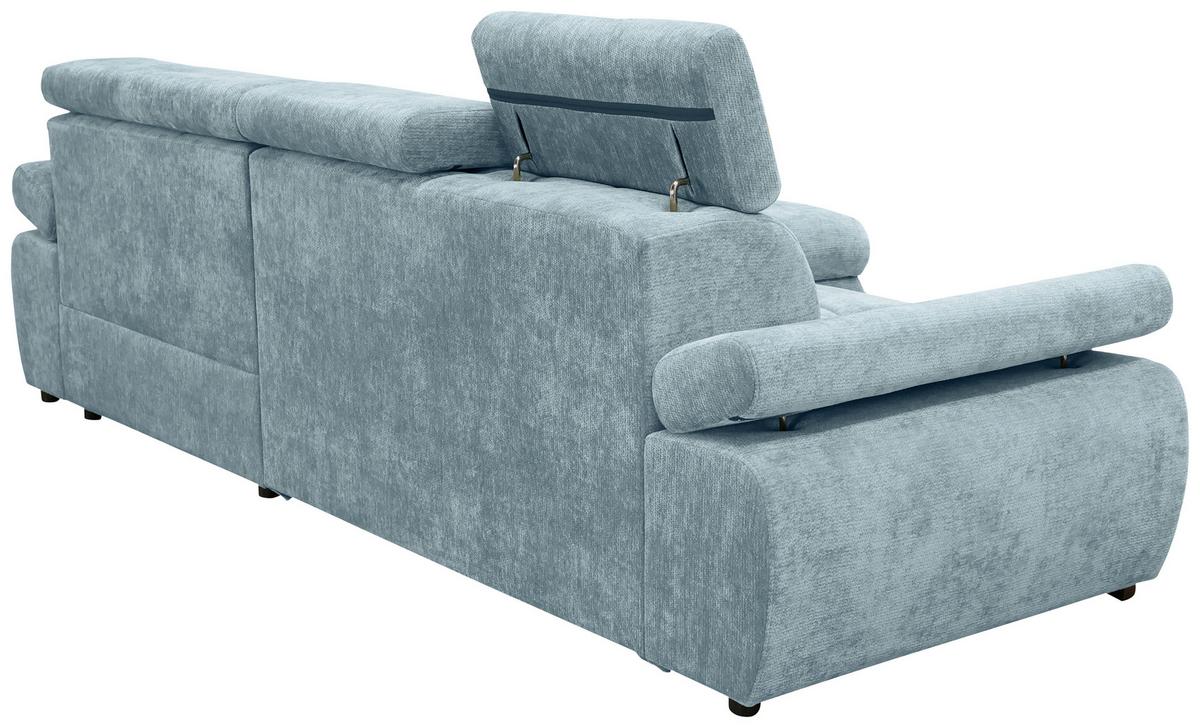 Rohová sedačka VEGAS, pravá, mátově zelená žinylka - černá/mátově zelená, Design, dřevo/textil (294/173cm)