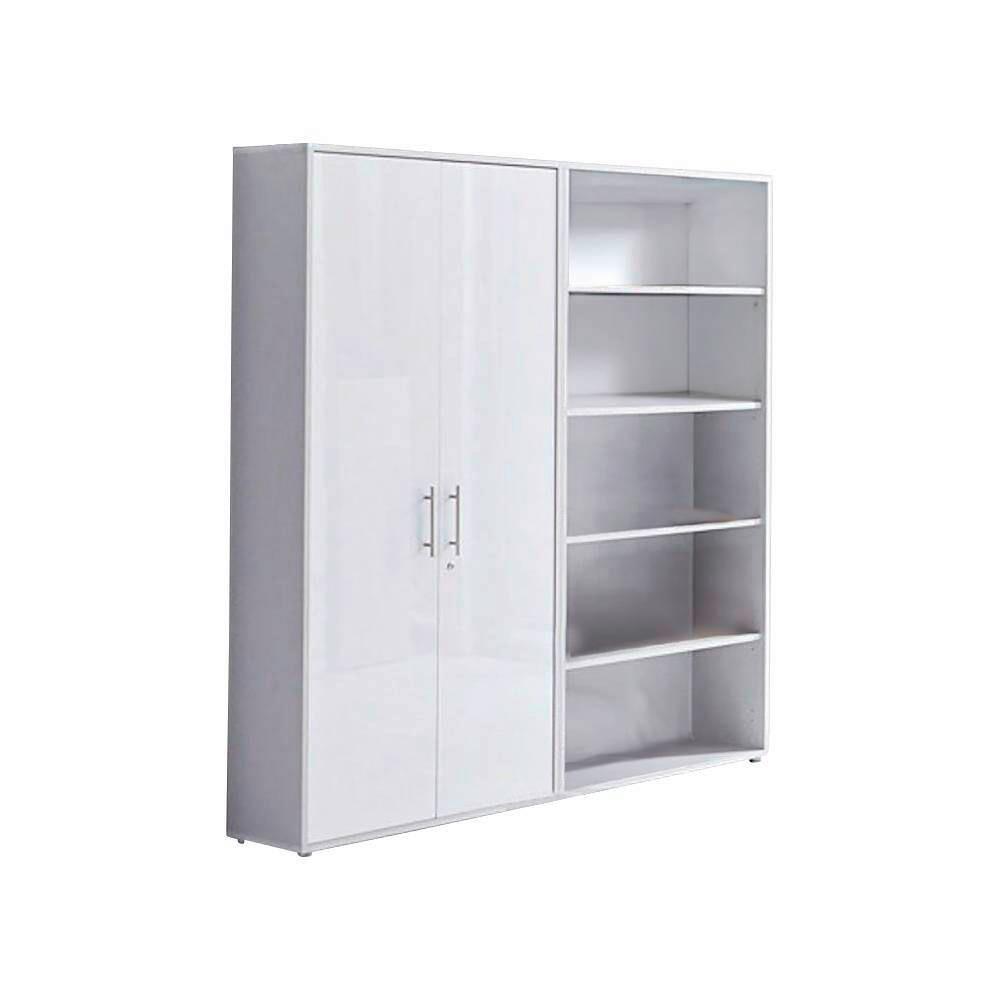 Aktenschrank Office Edition Grau/Weiß Hg, B: 168,8 cm