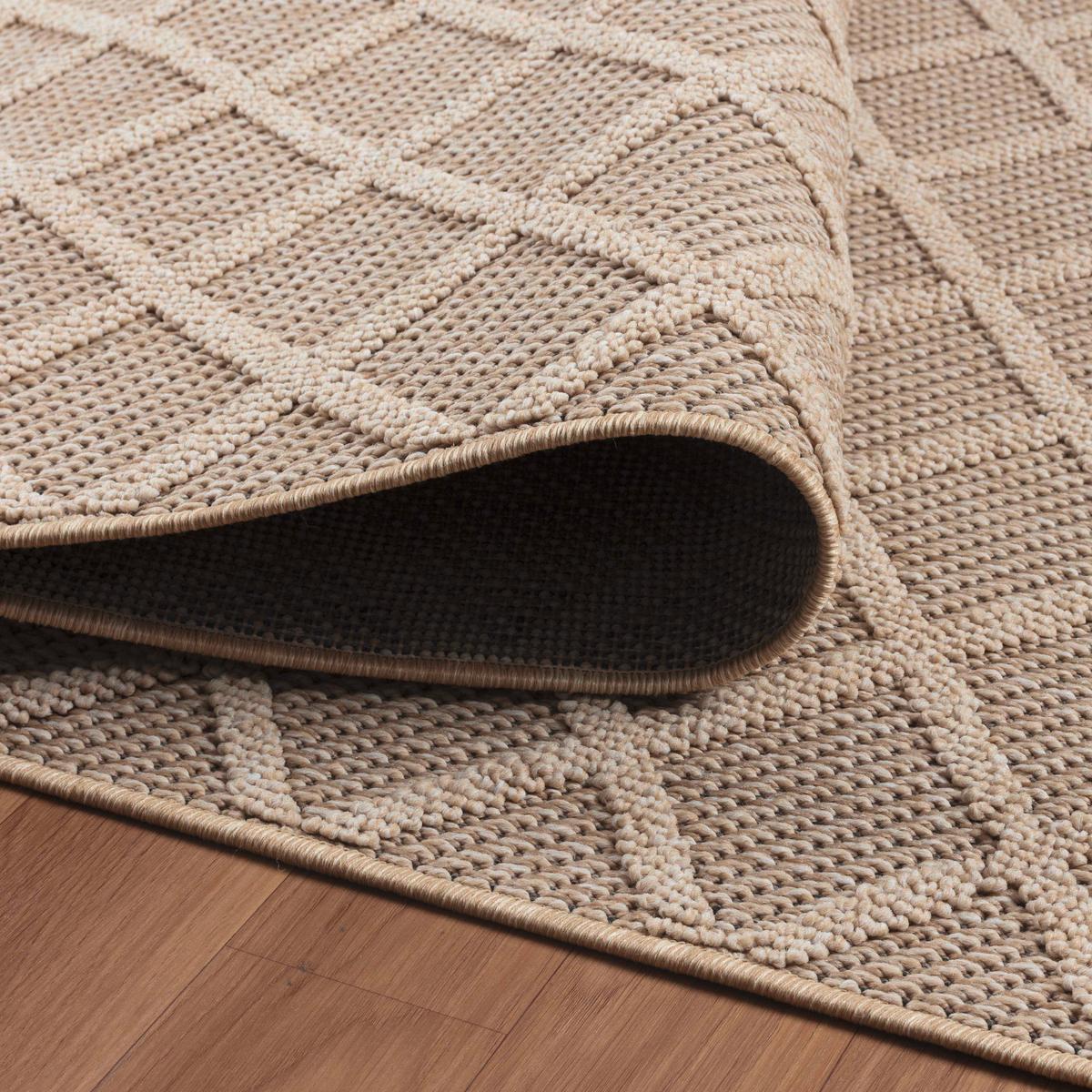 Outdoorteppich Patara - Beige, Design, Textil (200/290cm) - Novel