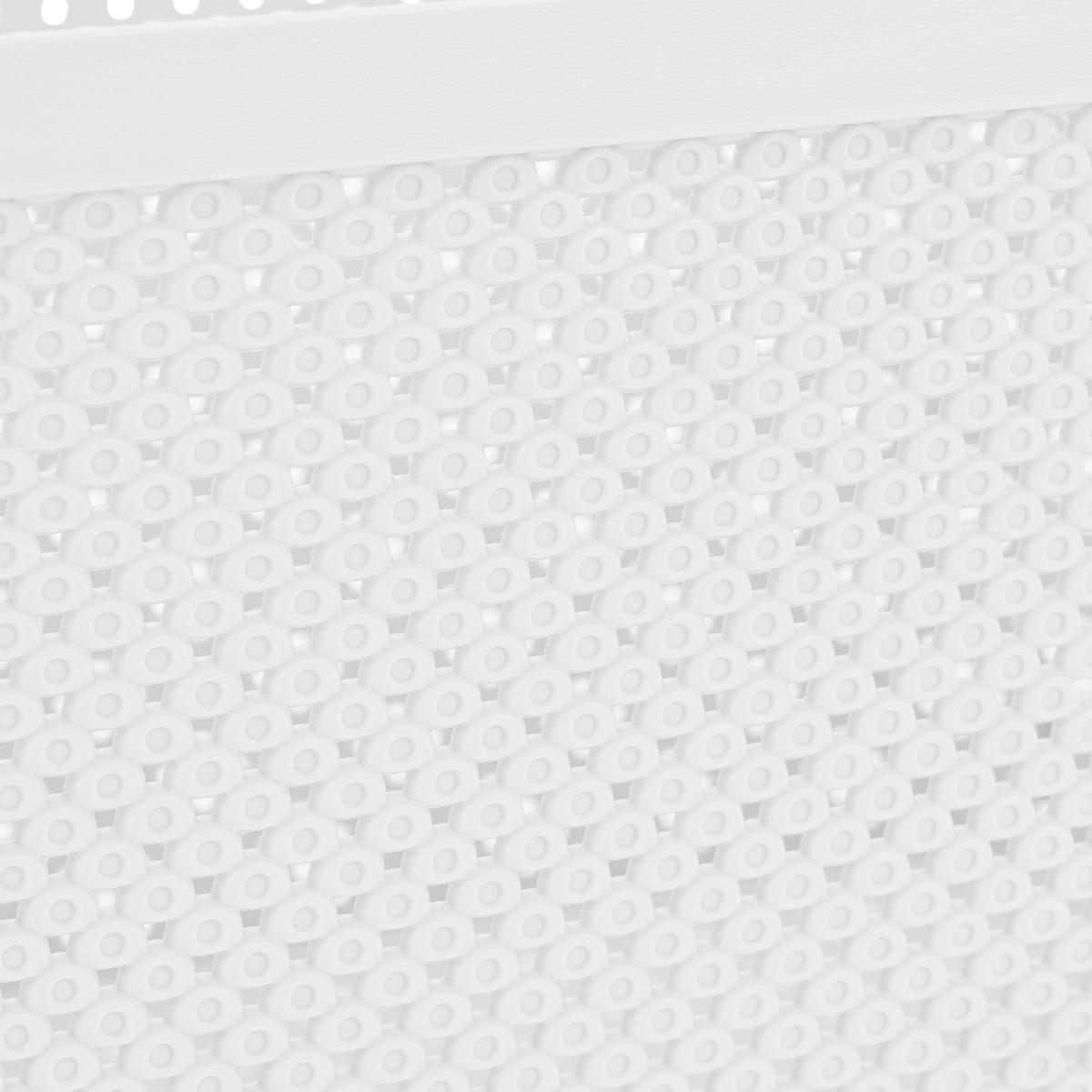 Tárolókosár Diamond - fehér, Basics, műanyag (38,2/22,2/28cm) - Luca Bessoni