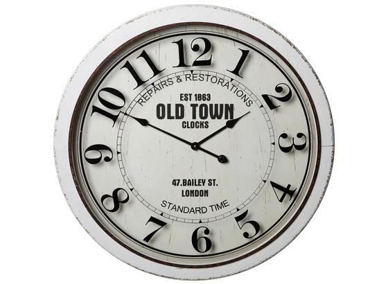 Hodiny Nástěnné Jens - bílá/hnědá, kompozitní dřevo (78cm) - Mömax modern living Hodiny Nástěnné Jens - bílá/hnědá, kompozitní dřevo (78cm) - Mömax modern living