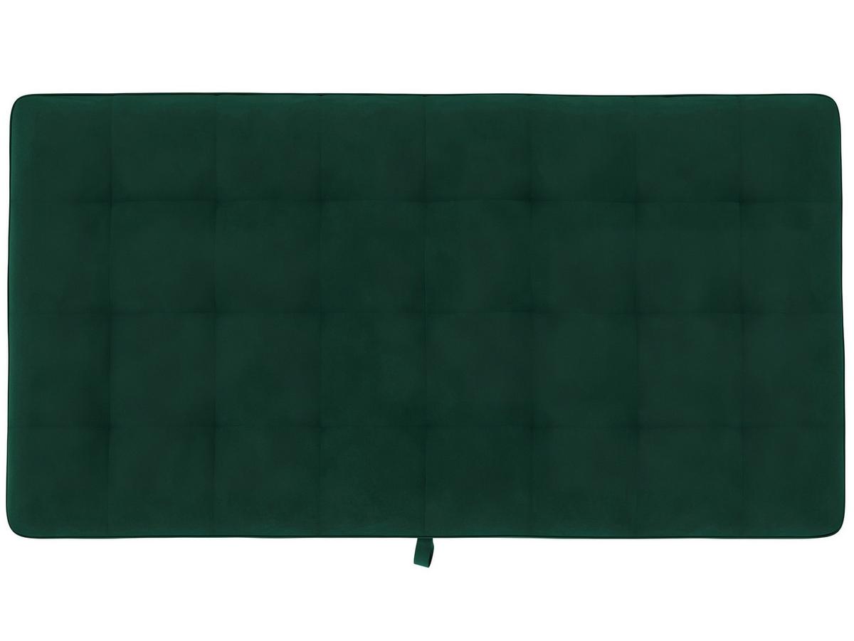 Hocker Palermo Dunkelgrün, mit Stauraum - Dunkelgrün/Schwarz, Basics, Textil (130/43/69cm) - Livetastic