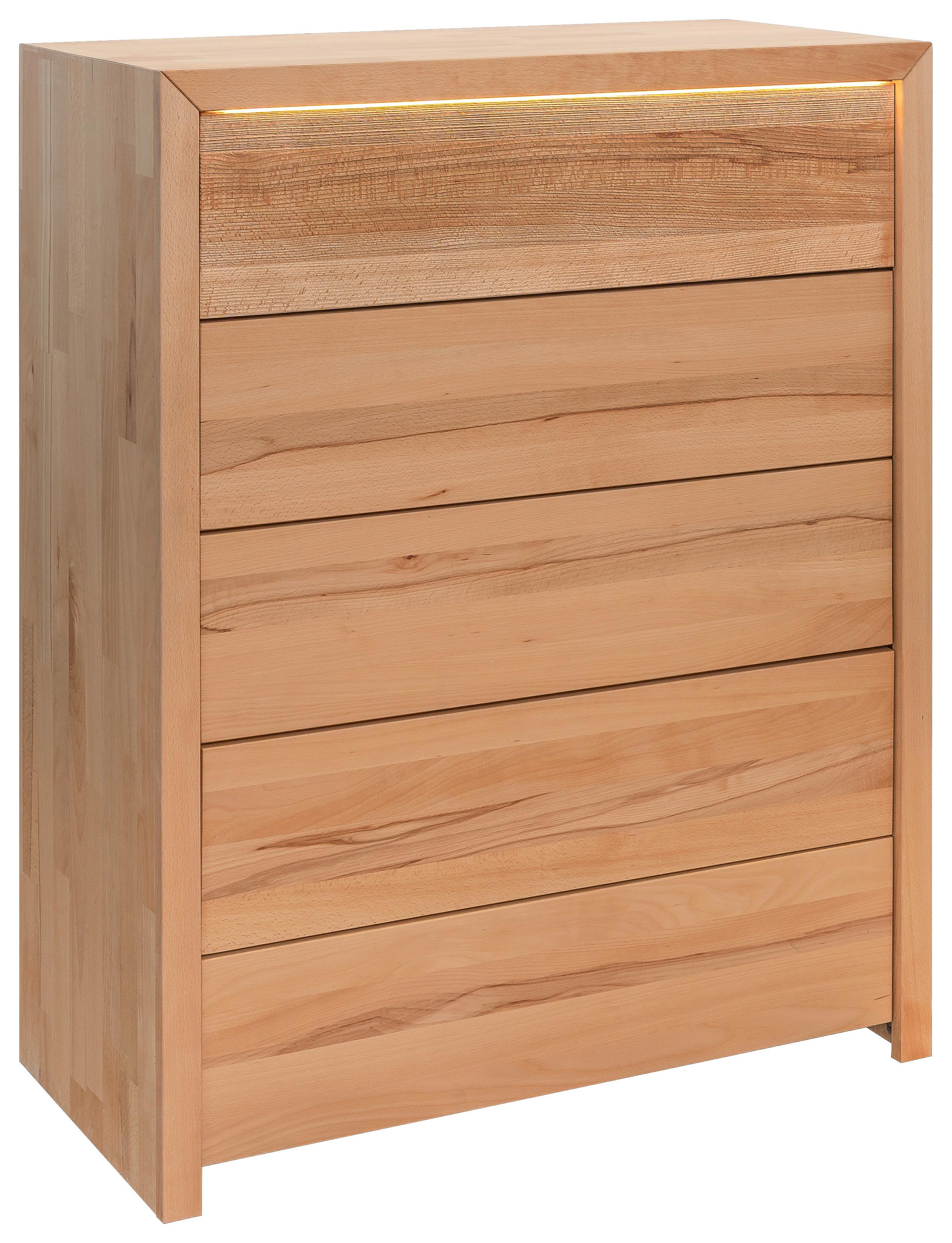 Kommode Farina, Buchefarben B: 88 Cm - Buchefarben, MODERN, Holz (88/108/40cm) - MID.YOU