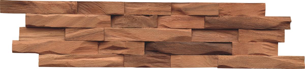 Wandverkleidung Beachwood Walnut Natural - Braun, Basics, Holz (61/15/2cm)