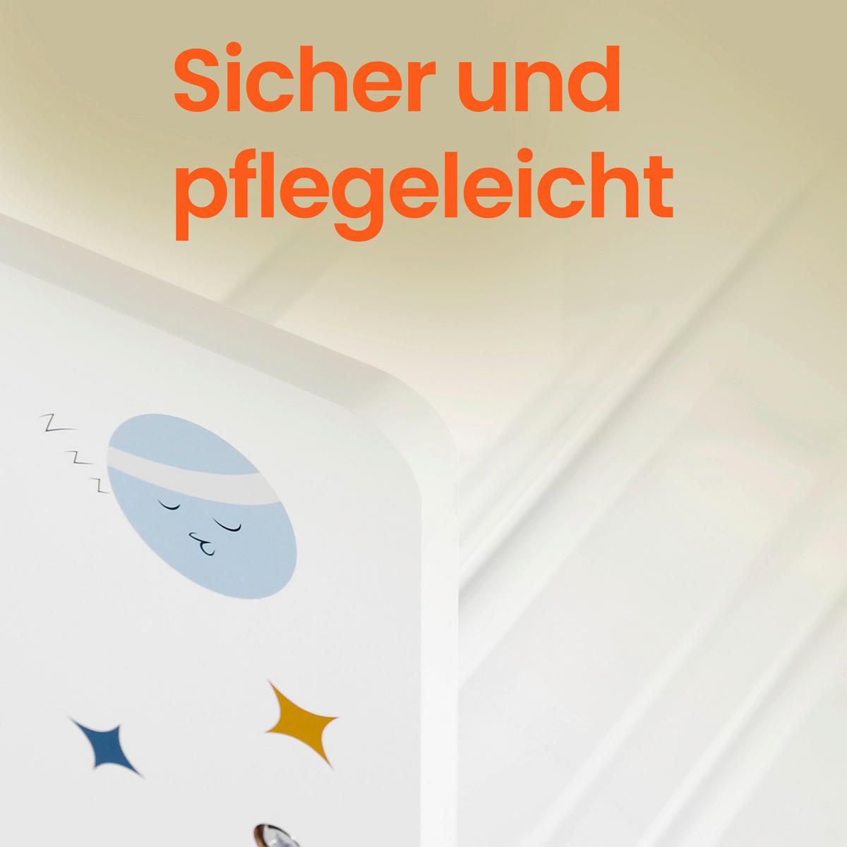 Kinderregal Weiß B: 62,50 cm - Weiß, Basics, Holzwerkstoff/Textil (62,5/60/29,5cm)